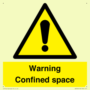 WV3565: Warning Confined space