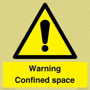 WV3565: Warning Confined space
