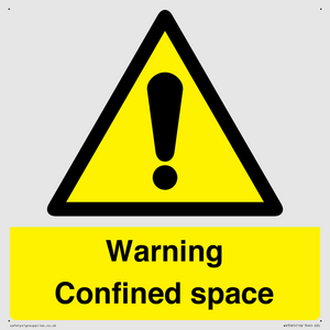 WV3565: Warning Confined space