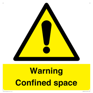 WV3565: Warning Confined space