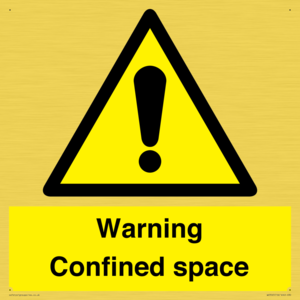 WV3565: Warning Confined space