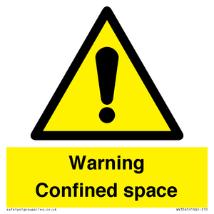 WV3565: Warning Confined space