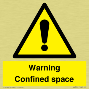 WV3565: Warning Confined space
