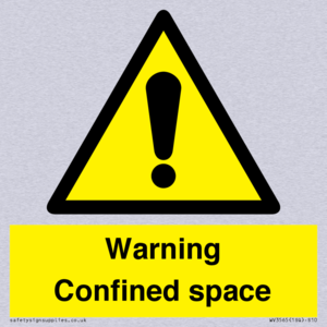WV3565: Warning Confined space
