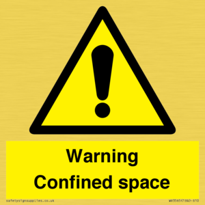 WV3565: Warning Confined space