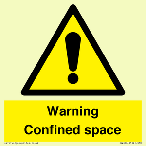WV3565: Warning Confined space