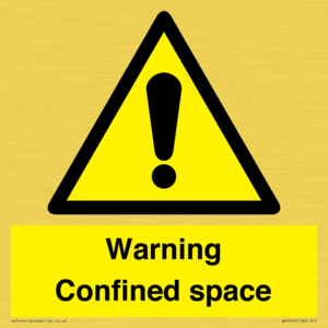 WV3565: Warning Confined space