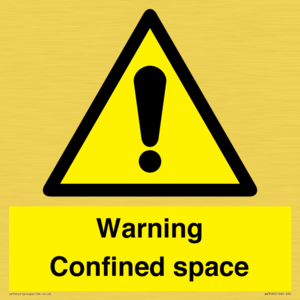 WV3565: Warning Confined space