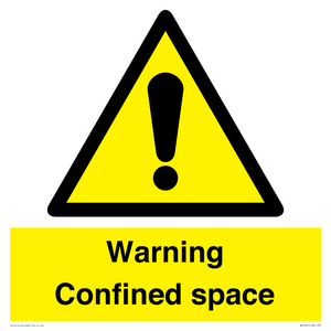 WV3565: Warning Confined space