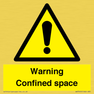 WV3565: Warning Confined space