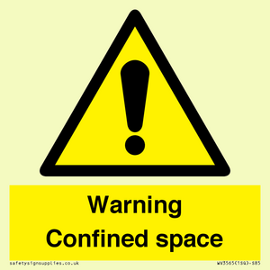 WV3565: Warning Confined space