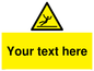 WV5110: Custom Figure Slipping Sign