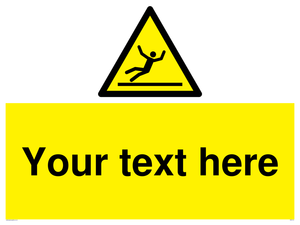 Slipping Sign Exit Sign WV5110: Custom Figure Slipping Sign – Viking Signs