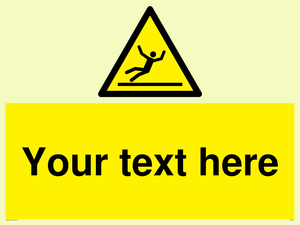 WV5110: Custom Figure Slipping Sign