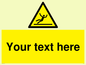 WV5110: Custom Figure Slipping Sign