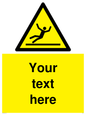 WV5110: Custom Figure Slipping Sign