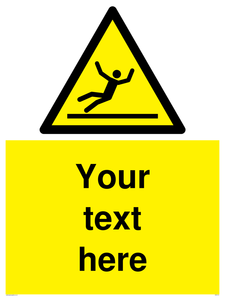 WV5110: Custom Figure Slipping Sign