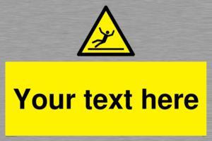 WV5110: Custom Figure Slipping Sign