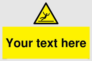 WV5110: Custom Figure Slipping Sign