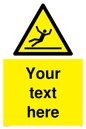 WV5110: Custom Figure Slipping Sign