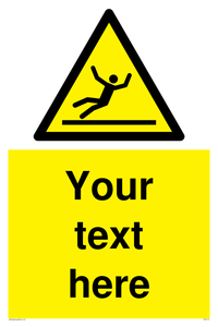 WV5110: Custom Figure Slipping Sign