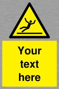 WV5110: Custom Figure Slipping Sign