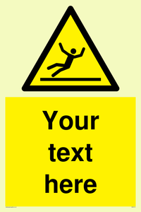 WV5110: Custom Figure Slipping Sign