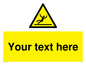 WV5110: Custom Figure Slipping Sign