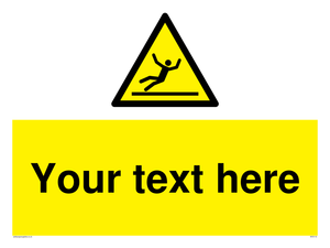 WV5110: Custom Figure Slipping Sign