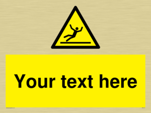 WV5110: Custom Figure Slipping Sign