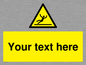 WV5110: Custom Figure Slipping Sign