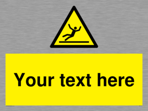 WV5110: Custom Figure Slipping Sign