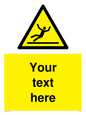 WV5110: Custom Figure Slipping Sign