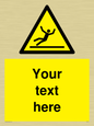 WV5110: Custom Figure Slipping Sign