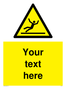 WV5110: Custom Figure Slipping Sign