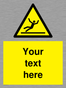 WV5110: Custom Figure Slipping Sign