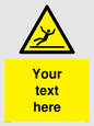 WV5110: Custom Figure Slipping Sign