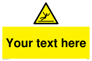 Flapping Sign WV5110: Custom Figure Slipping Sign – Viking Signs