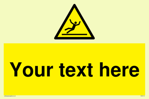 WV5110: Custom Figure Slipping Sign