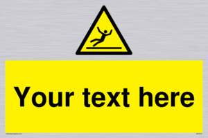 WV5110: Custom Figure Slipping Sign