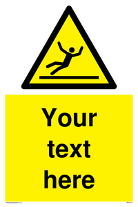 WV5110: Custom Figure Slipping Sign