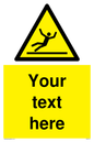 WV5110: Custom Figure Slipping Sign