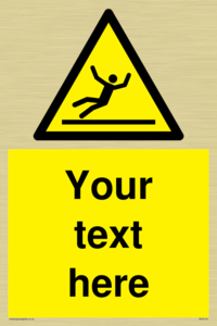 WV5110: Custom Figure Slipping Sign