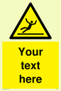 WV5110: Custom Figure Slipping Sign