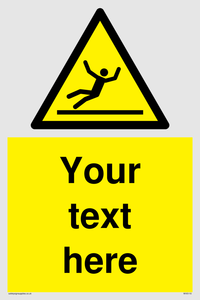 WV5110: Custom Figure Slipping Sign