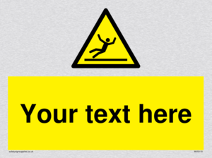 WV5110: Custom Figure Slipping Sign