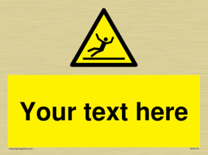 WV5110: Custom Figure Slipping Sign