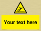 WV5110: Custom Figure Slipping Sign