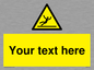 WV5110: Custom Figure Slipping Sign