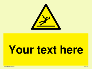 WV5110: Custom Figure Slipping Sign